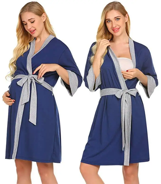 Ночные рубашки для беременных и кормящих женщин vetement femme ropa mujer | Мать ребенок