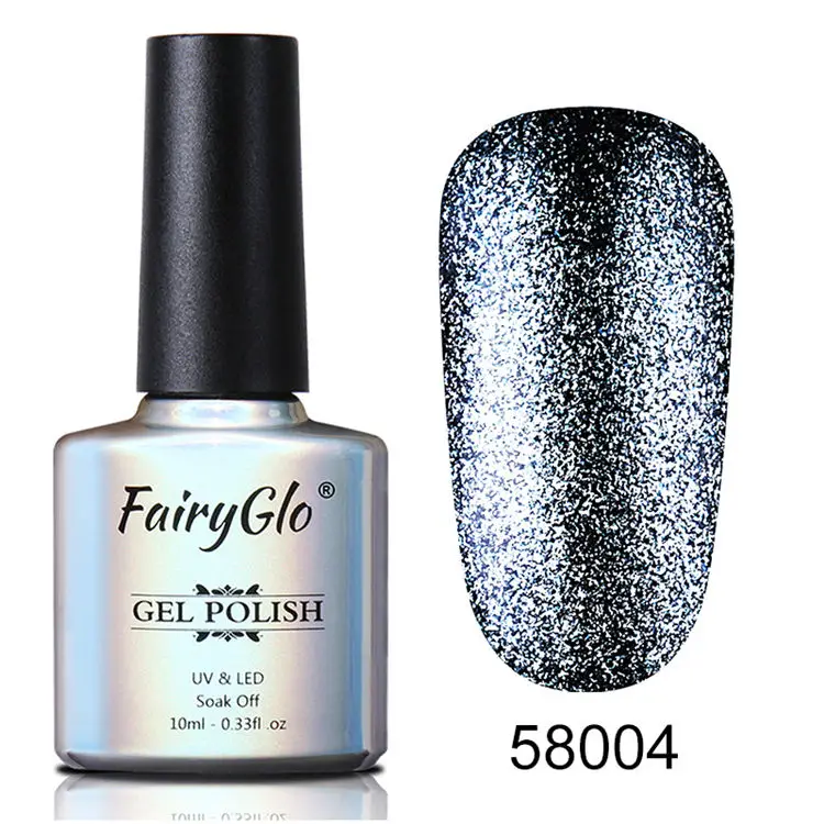 BJJ58004 FairyGlo 10 мл Платиновый Гель-лак для ногтей впитывающий блеск Гибридный лак Полупостоянный эмалированный лак для нейл-арта Маникюр для гелей - Цвет: BJJ58004