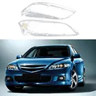1 пара линз для фар автомобиля, стеклянный абажур, яркая оболочка, автомобильные товары, аксессуары для Mazda 6 2003- 2008