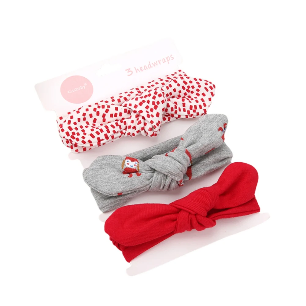 

3Pcs Newborn Baby Bow Flower Headbands For Baby Cute Baby Elastic Bow Headwear Kids Gifts Girl Hair Accessories