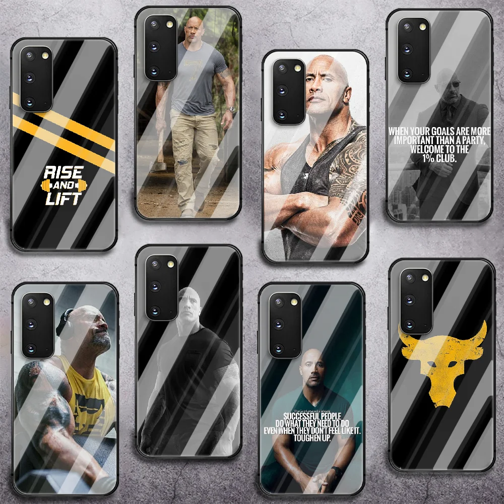 

The Rock Dwayne Johnson UA Phone Tempered Glass Case Cover for Samsung Galaxy A M 12 20 21 30 31 40 50 51 52 70 71 72 E S Luxury