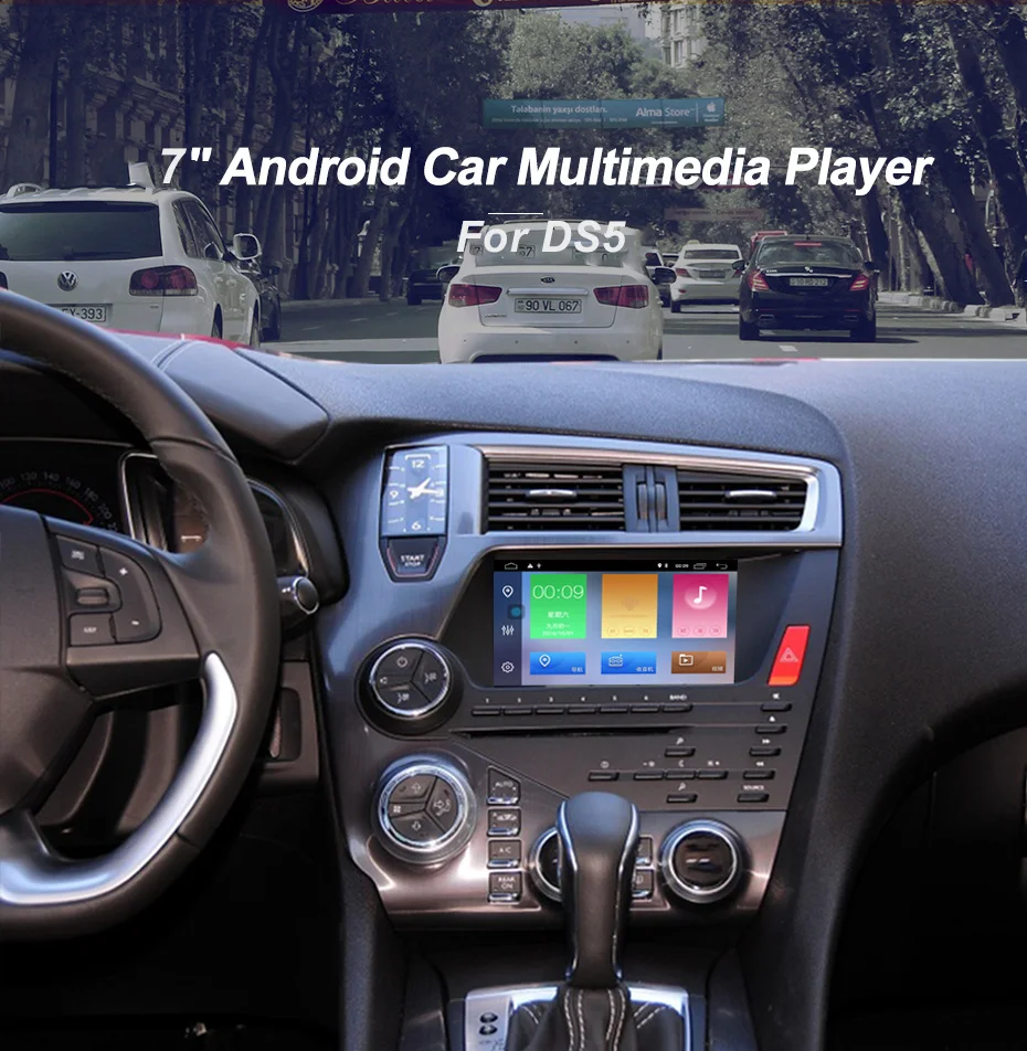 Четырехъядерный автомобильный dvd-плеер Android 6,0 для Citroen DS5 с радио gps BT Зеркало Ссылка WiFi заднего Видео DVR OBD