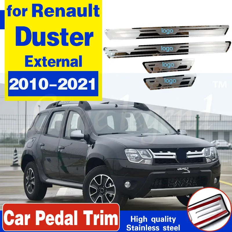 

4 шт., наклейки на порог автомобильной двери Dacia Renault Duster