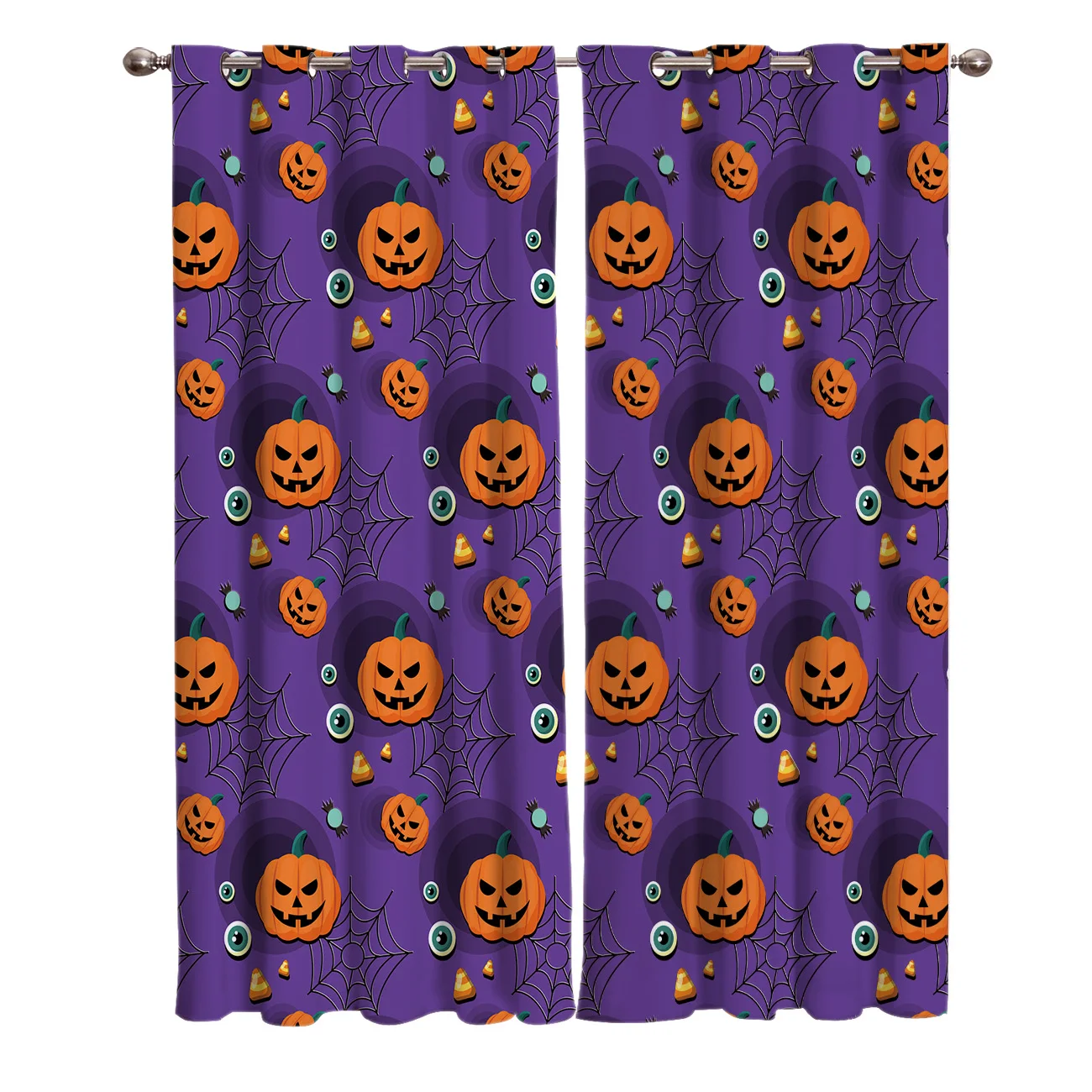 Шторы с глазным яблоком и тыквой занавески для балдахинов большие оконные жалюзи