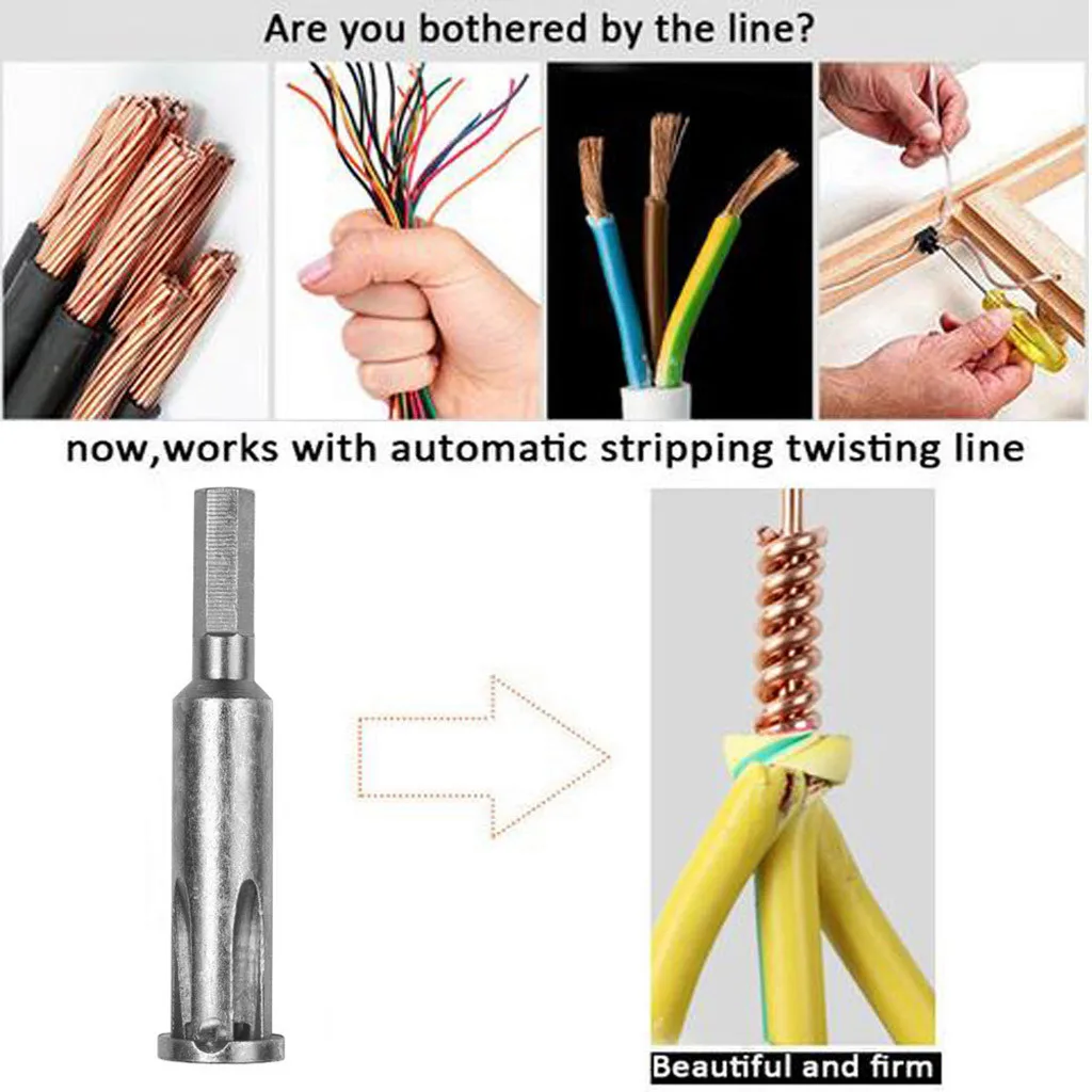 5-hole Steel Wire Stripper Automatic Twist Line Electrician Universal Twisting Stripping And Doubling3.19 | Спорт и развлечения