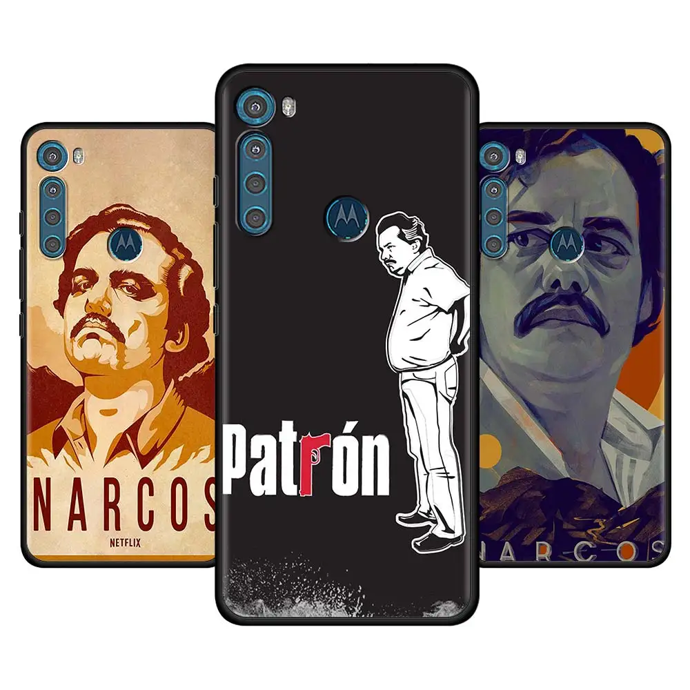 Moviles для Moto G30 G9 Play G8 Power мягкий гибкий E6s One Fusion Plus G Stylus черный чехол Пабло Эскобар