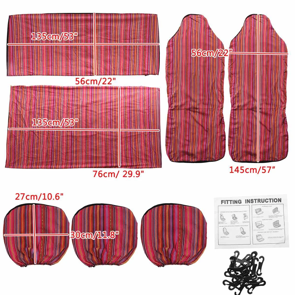 Набор чехлов для автомобильных сидений универсальные накидки на сиденья