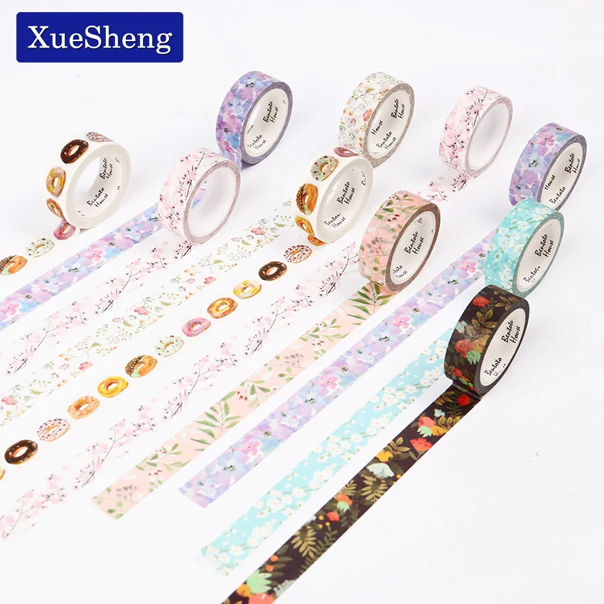 

Cute Kawaii Flower Food Decorative Paper Washi Tape DIY Scrapbooking Masking Tape School Office Supply 15mm X 7m