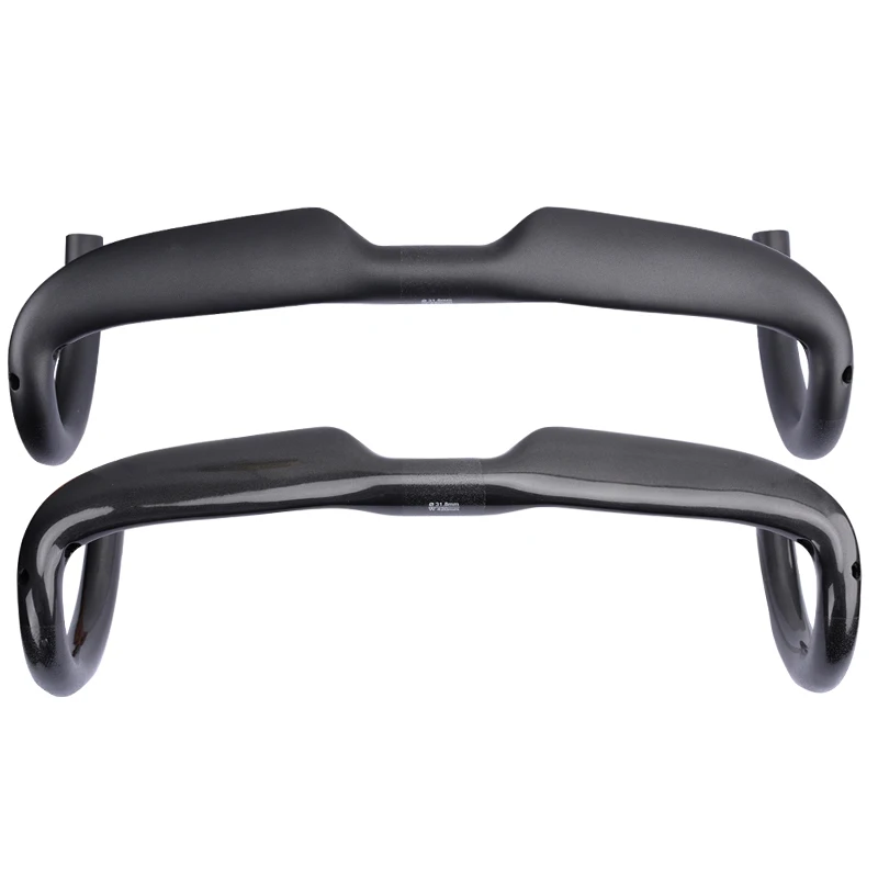 Дешево Сверхсветильник углеродный руль для велосипеда, 400/420/440 мм