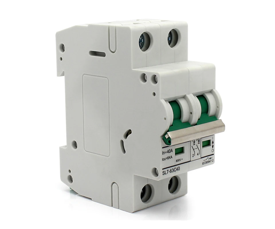 10 шт 2P/ DC440V/550V автоматический выключатель MCB для солнечной защиты | Обустройство