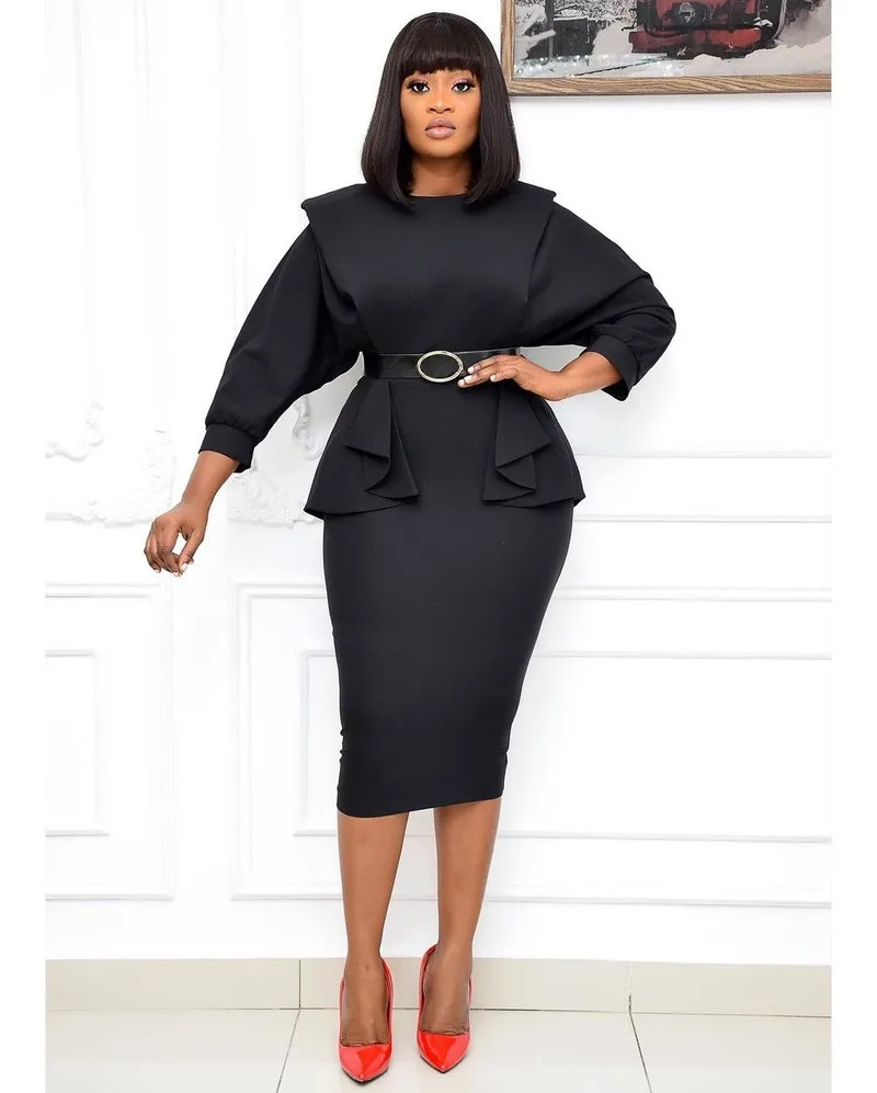 Женское облегающее платье элегантное офисное в африканском стиле весна осень