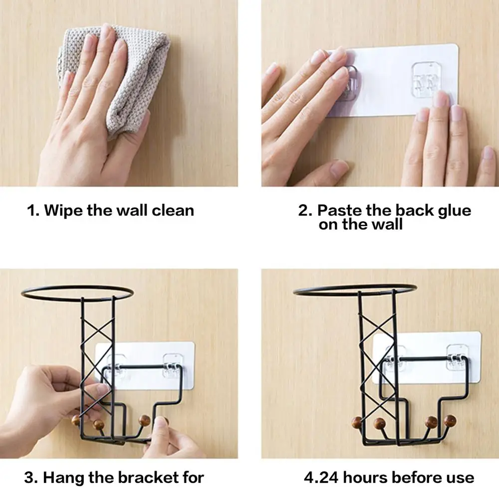 

Punch-free Wall Hanger Motorcycle Helmet Storage Rack Metal Baseball Cap Rack Hat Holder Key Hanger Home Organizer Door Hanger