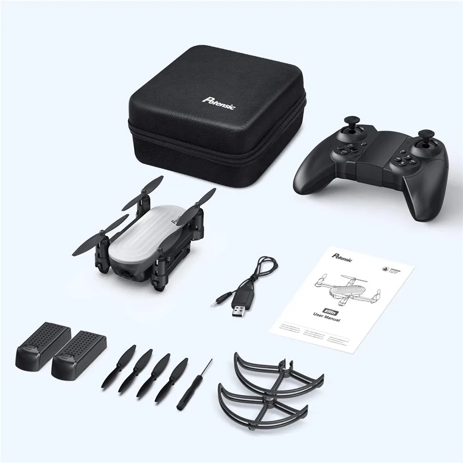 Potensic складной мини Дрон с 2K камерой профессиональный Wifi FPV RC Квадрокоптер легко