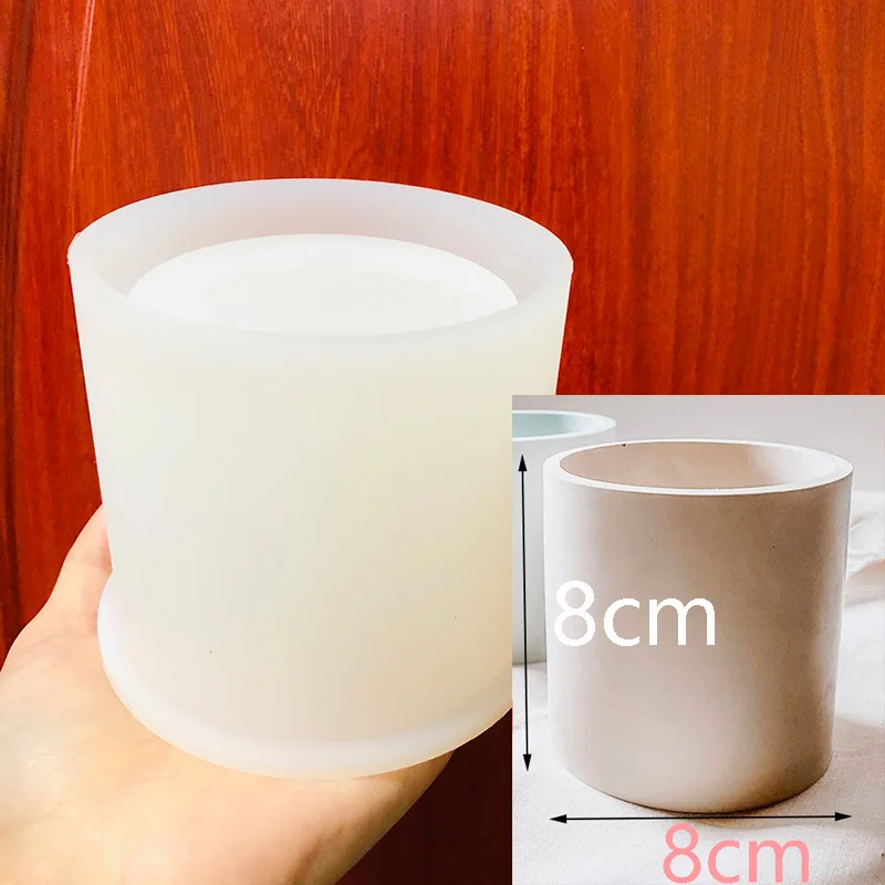 Форма для бетонных цементных свечей Круглый бетонный Подсвечник сделай сам