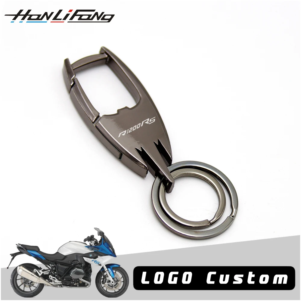 

For BMW R1200RS R1200RT R1200R Custom Key Ring Tag Motorcycle Keychain Personalized Metal Keyring KeyDecorative Hooks