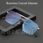 Ретро-очки KatKani в металлической оправе, квадратные большие очки в оправе, легкие и удобные оптические очки по рецепту 8317Z
