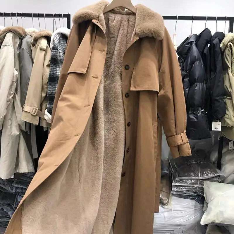 

winter long parka korean trench cotton coats and jackets woman fall plus size outerwear warm winter clothing for women