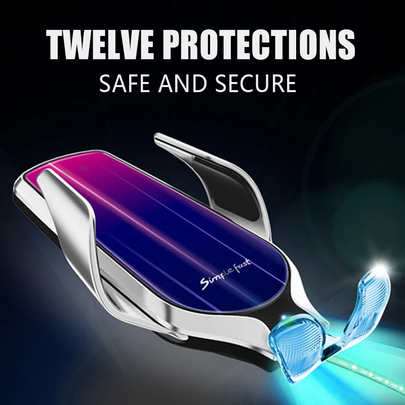 Автомобильное беспроводное зарядное устройство Qi инфракрасный датчик