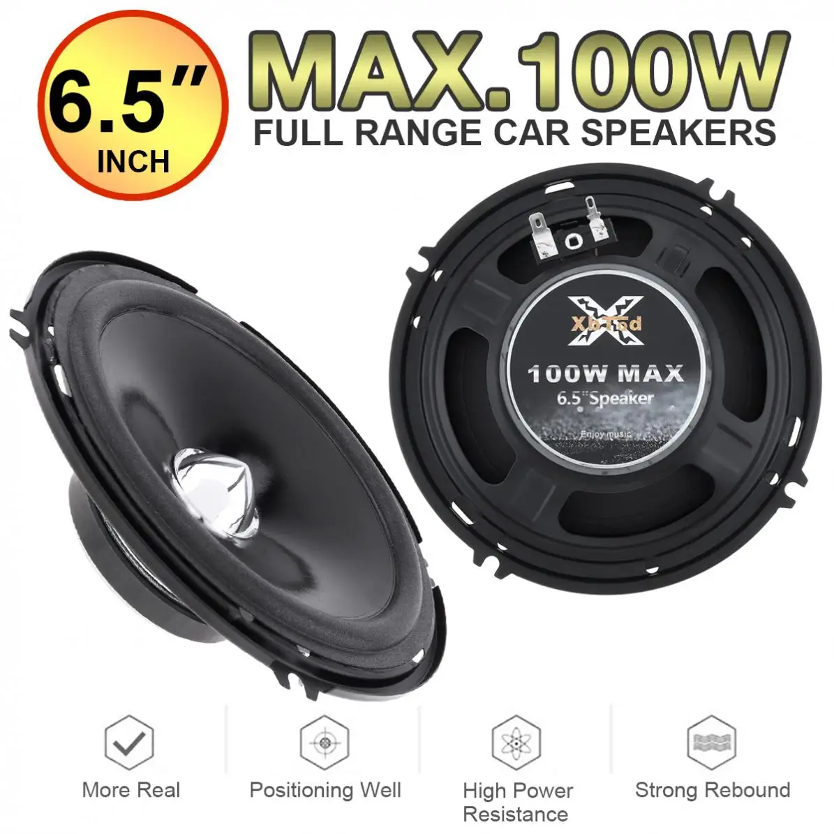 Автомобильная аудиоколонка с полным диапазоном 6 5 дюйма 2 шт. | Автомобили и