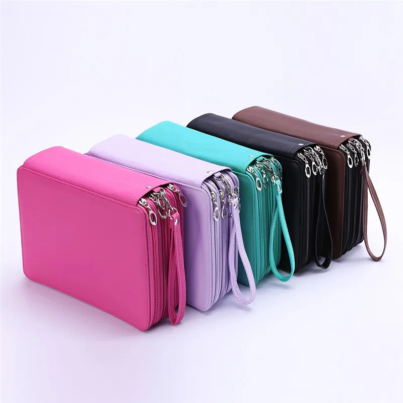 

120/184/200 Holes School Pencil Case for Girls Boy Pencilcase Large Cartridge Pen Box Big Penal Stationery Bag Storage Kit Pouch