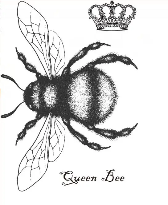 Королева пчела прозрачный силиконовый штамп/печать для DIY