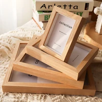 modern mounted photo frame table decor wall mounted creative solid wood color photo frame simple collection frame painting frame