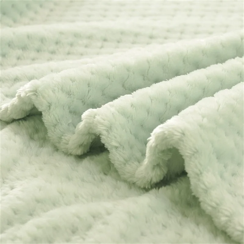 Пушистое и удобное одеяло с вафельным зерном для домашних животных весеннее