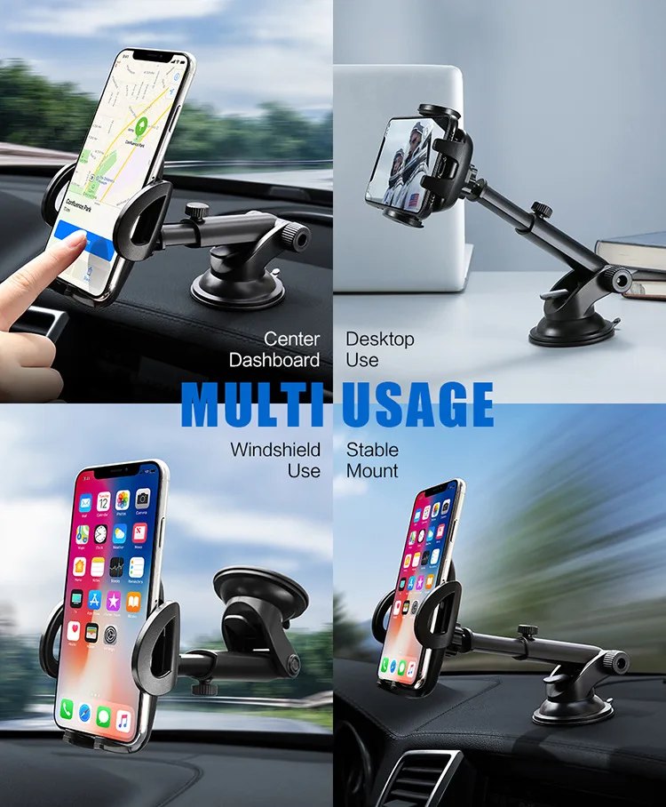 Автомобильный держатель для телефона на лобовое стекло с поворотом 360 градусов |