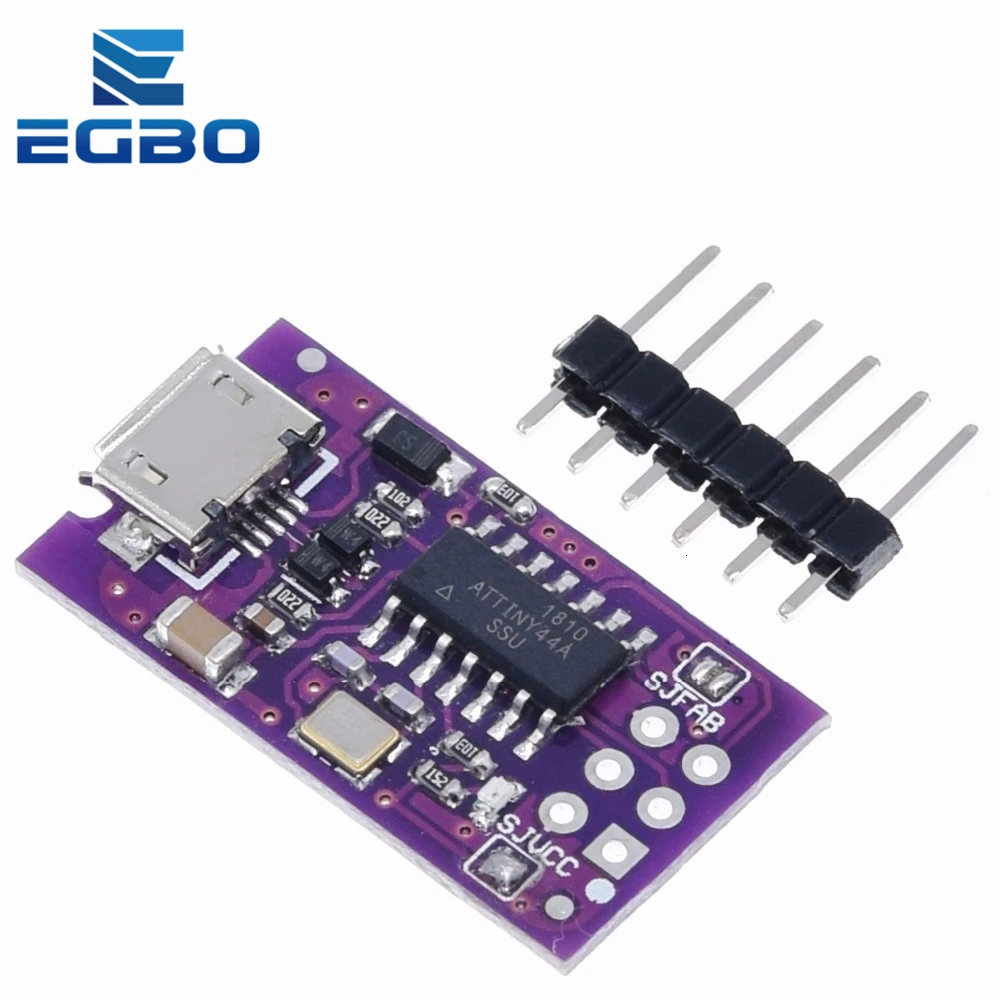 Миниатюрный программатор с Micro USB AVR ISP ATtiny44 ATTiny45 ATTiny85 USBTinyISP модуль программатора