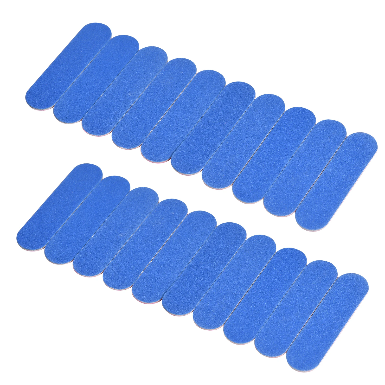 20Pcs Double-side Nail Files Mini Disposable Buffer DIY Sandpaper Tips Pink Blue Sanding Block Art Tools | Красота и здоровье