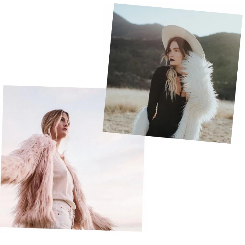 Модная куртка из искусственного меха Осень-зима 2019 Новая женская пушистая теплая