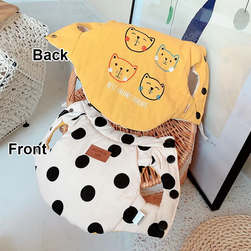 

Pet Clothes Spotted Cartoon Pet Reversible Jacket Puppy Outfit Vest Warm Dog Clothes Dog Coat Clothing Spring and Autumn Clothes