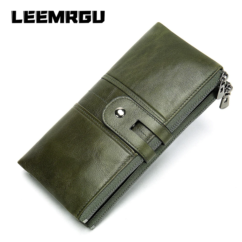 Женский кошелек на каждый день кожаный Длинный женская сумка для денег с ручкой