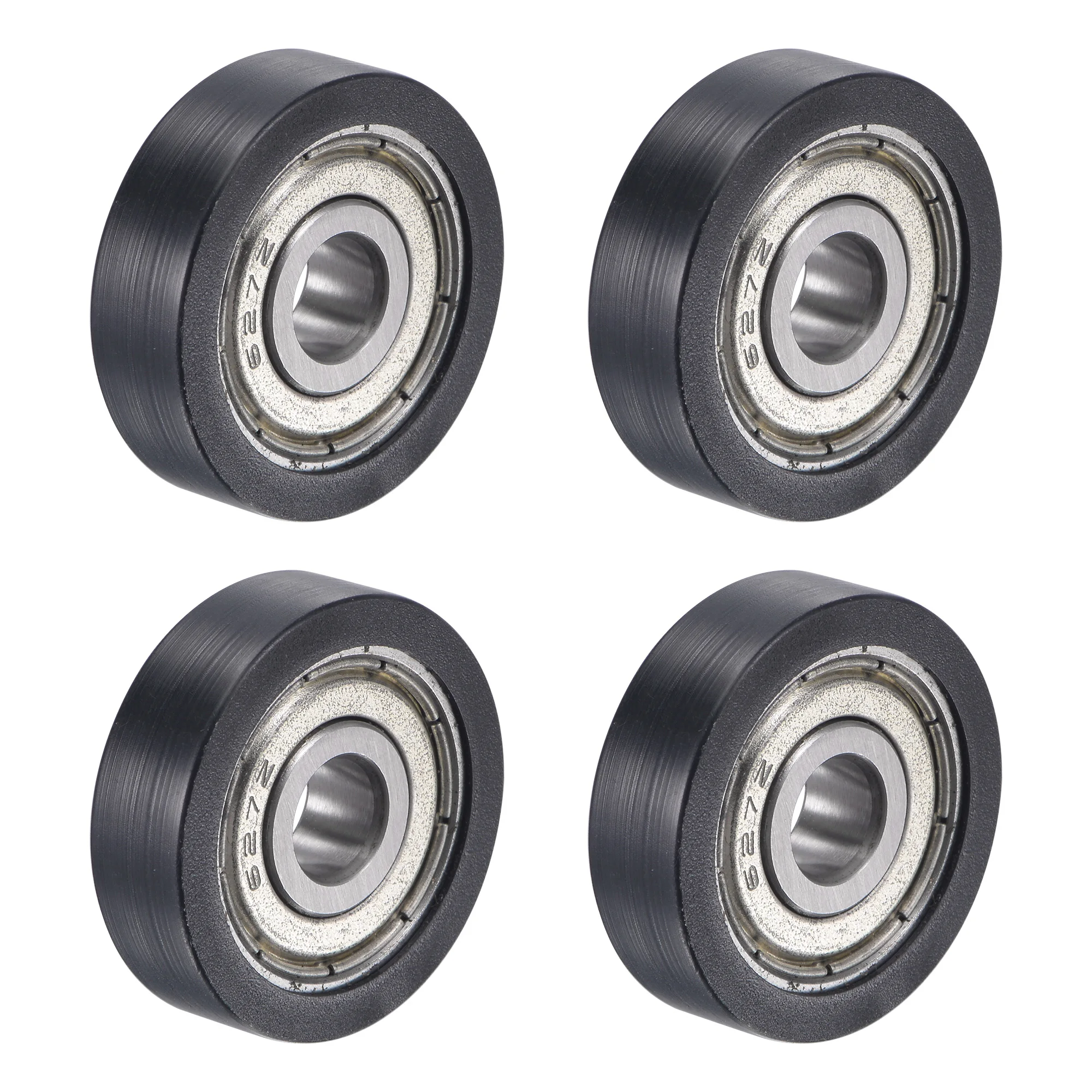 

Uxcell Guide Pulley Wheel Flat Groove 7mm Shaft Hole 27mm Diameter POM Coated 4 Pcs