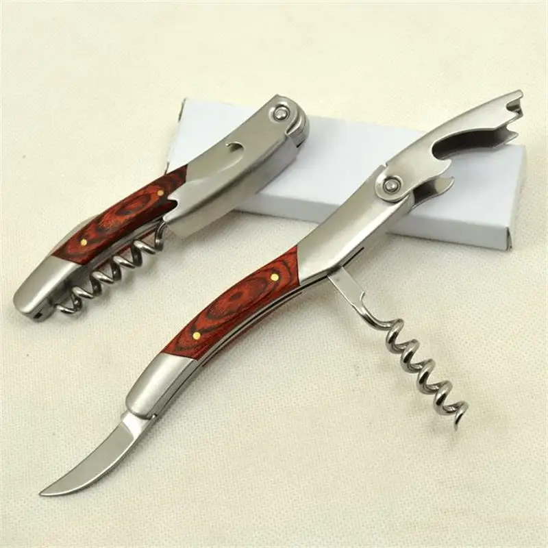 Штопор из нержавеющей стали стиль Laguiole открывалка для вина официанты открывалки