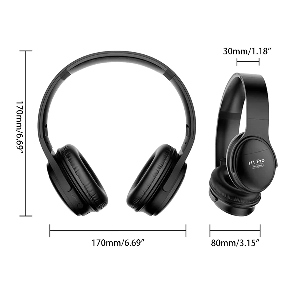 Bluetooth-наушники H1 Pro Hi-Fi стерео с шумоподавлением и микрофоном | Электроника