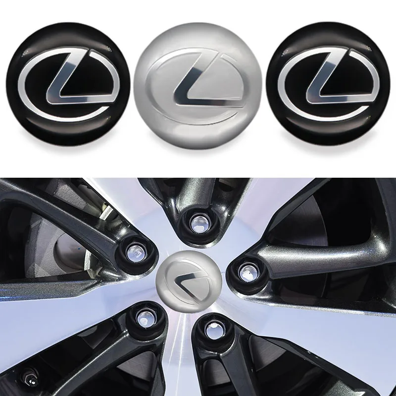 Автомобильные аксессуары, 4 шт., 65 мм, Центральная наклейка на ступицу колеса, накладка на колесо, значок, наклейка, крышка, логотип LEXUS, наклей...