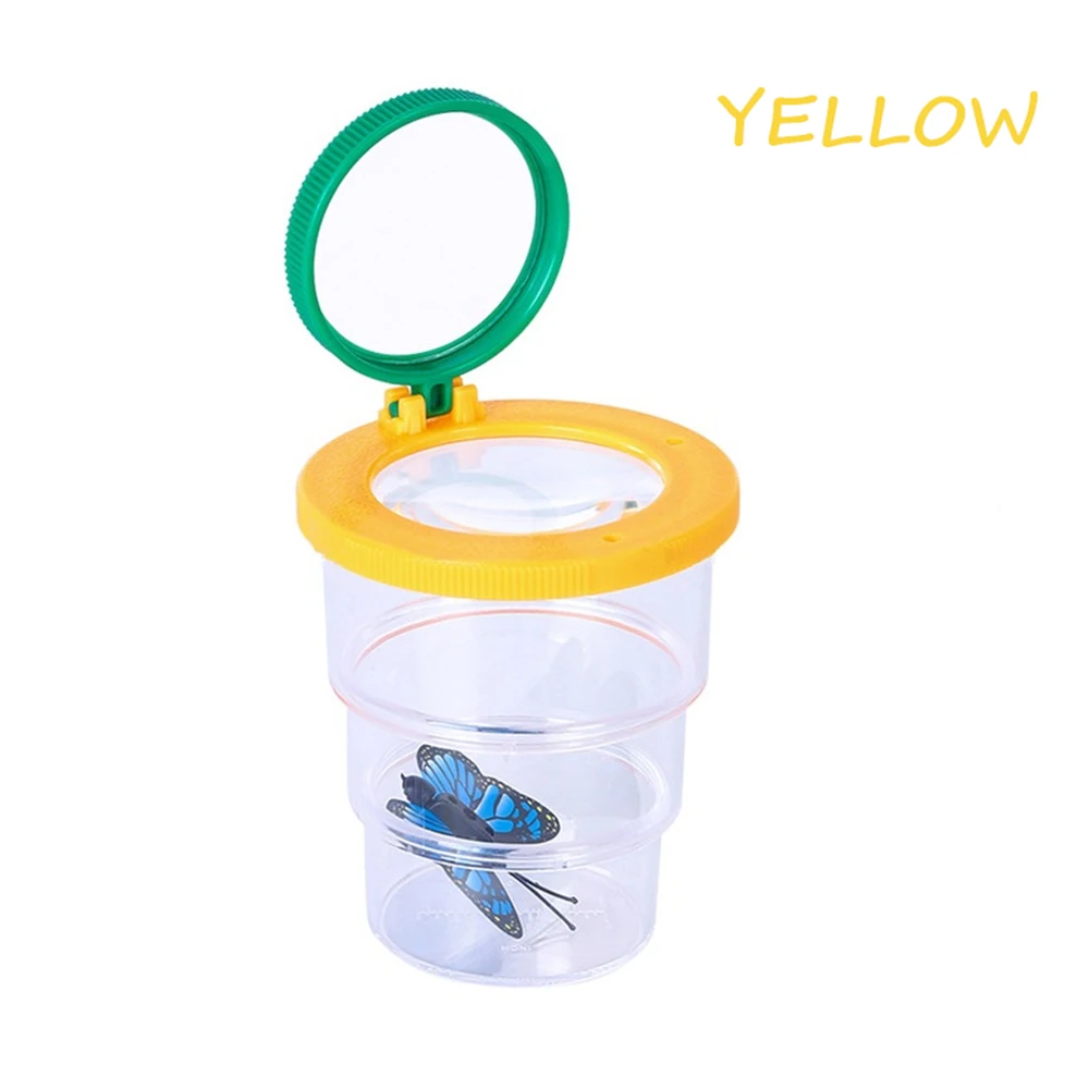 Living Box Folding Magnifier Jeweler Insect Loupe Feeding Case Transport Reptile Terrarium Habitat Plastic Wholesale Spider | Дом и сад