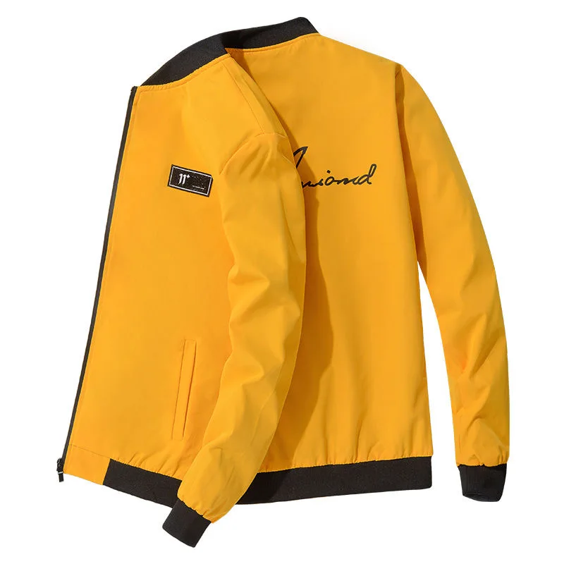 2020 Fashion Men Bomber Jacket Slim baseball Jackets Zipper Windbreaker Male Printed Brand Clothing Casual Coats | Мужская одежда