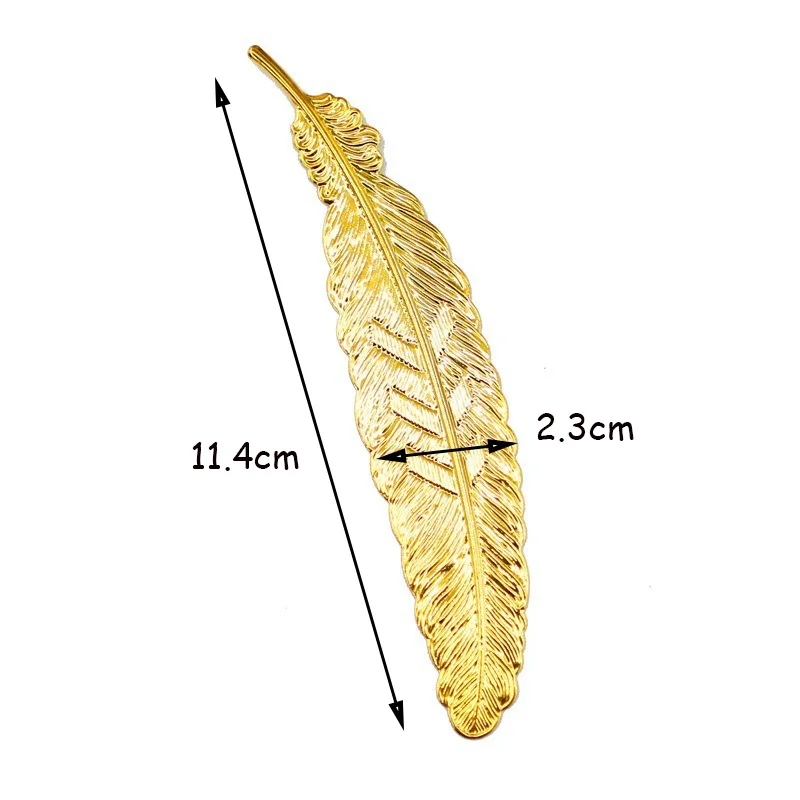 

1 Pcs Retro Metal Feather Bookmark Chinese Style Book Page of Mark Children Student Gift School Stationery Office Accessories