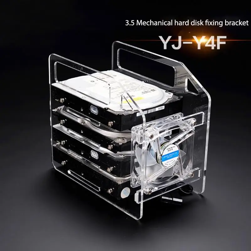 Новый DIY акриловый жесткий диск кронштейн Прозрачный чехол из пластика с