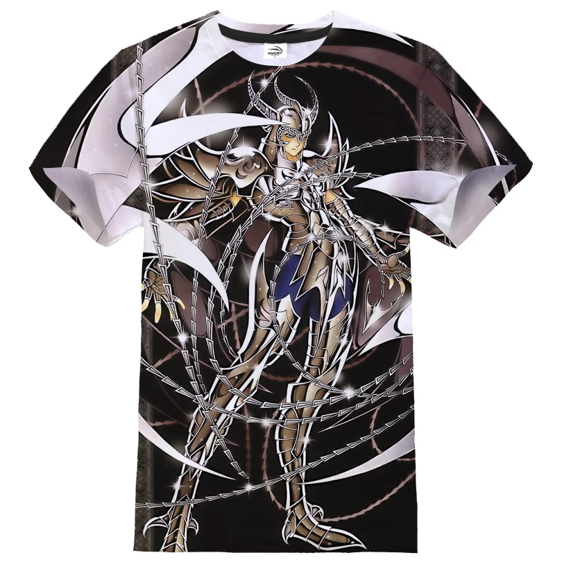 Мужская и женская уличная Футболка Saint Seiya футболка в стиле хип-хоп с объемным