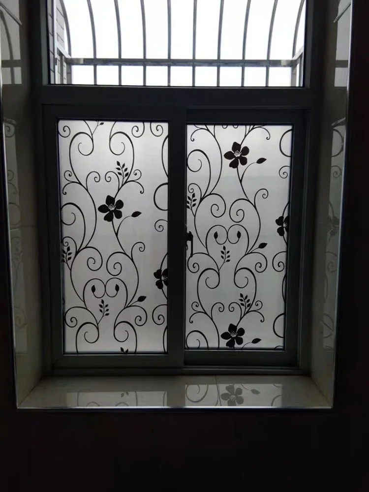 Утолщение и цвет матового фильмы для ванной туалет офис стекла самоклеющаяся