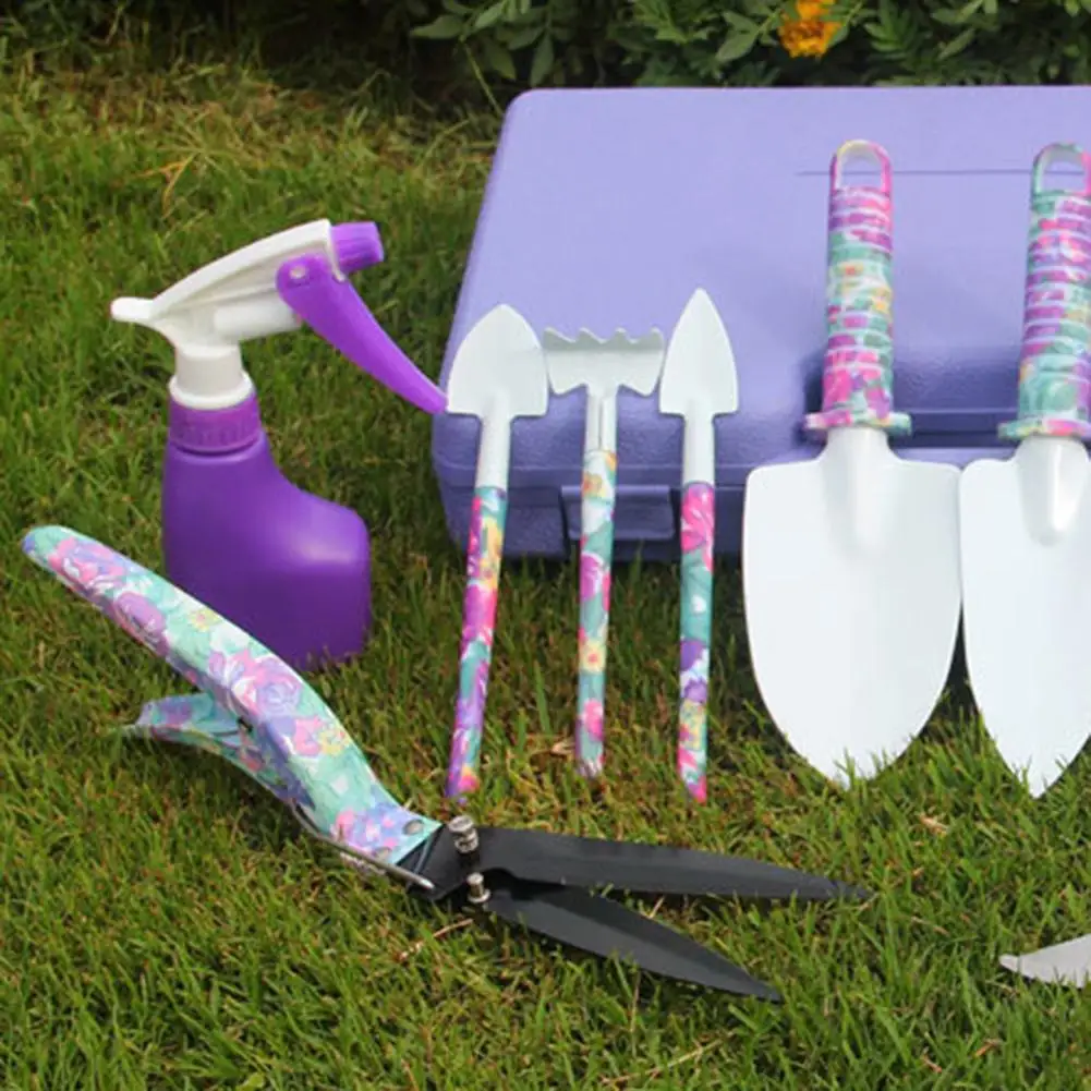 5/10 шт. Ножницы с цветочным принтом Совок Лопата набор бороны суккулент садовые