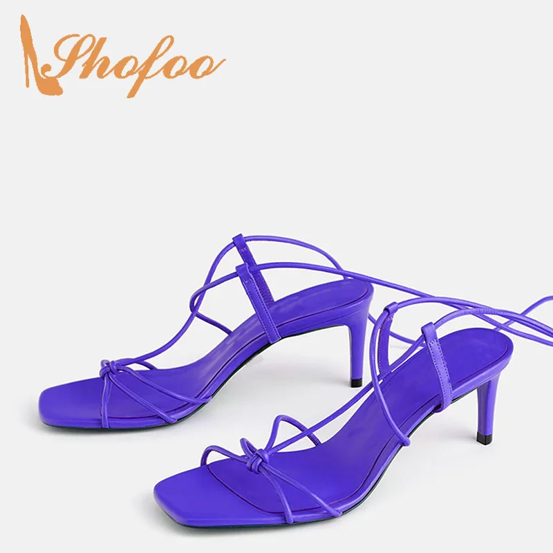 Сандалии на шнурках с милым котенком женские летние туфли гладиаторы до