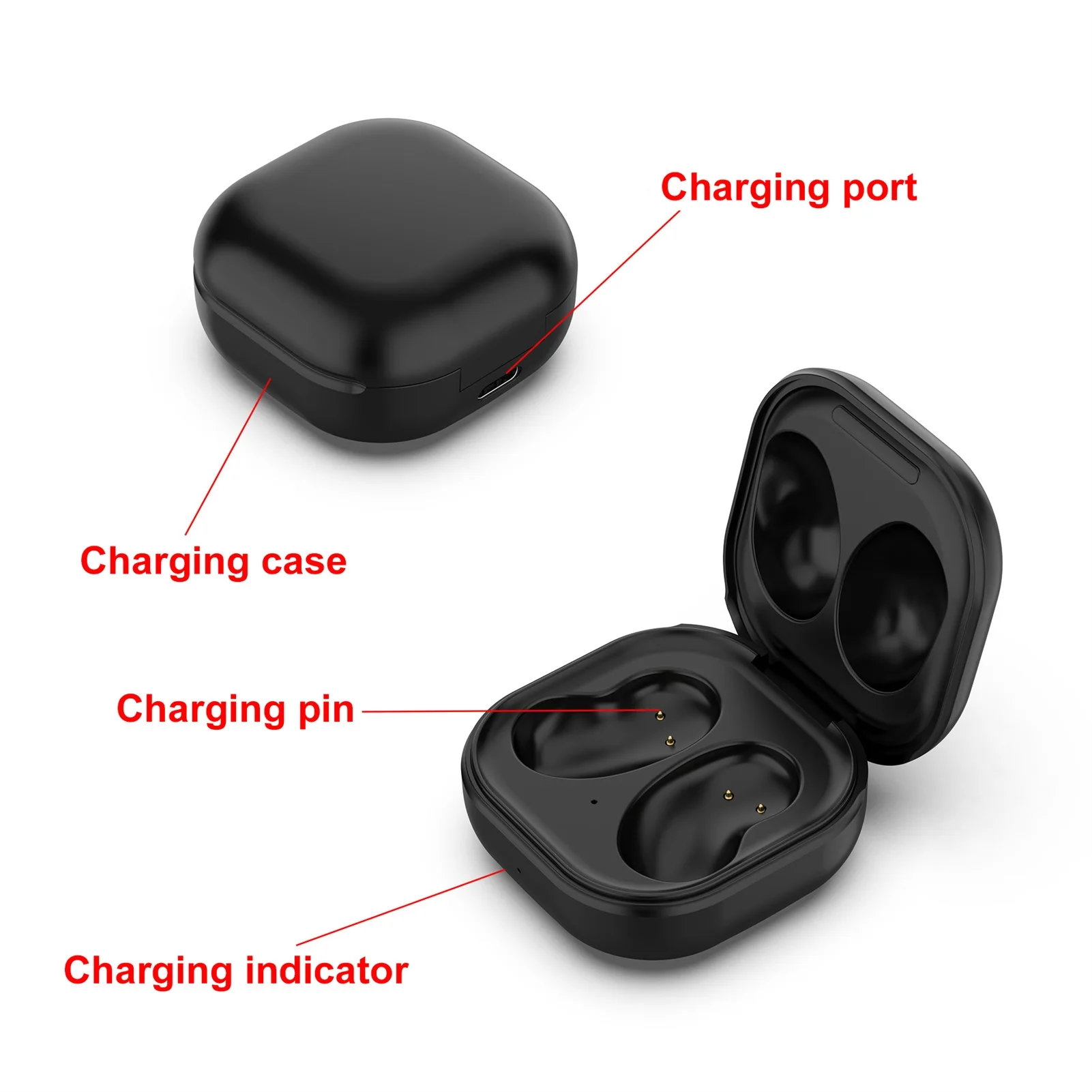 

New Earphone Wireless Charging Box Case For Galaxy Buds Live Black White Replacement Charging Case USB To Type-C Charging Cable