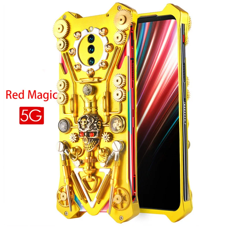 

Чехол для ZTE Nubia Red Magic 5G, чехол для телефона, Red Magic 5G, готический цельнометаллический армированный чехол для Red Magic 5G