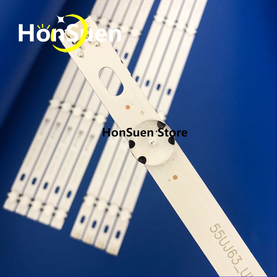 10pcsLED подсветка для 55UJ6560 55UJ670V 55UK6100PLB 55lj55 _ fhd_a 55UJ63_UHD_B Innotek 17Y 55UJ6320 NC550DGG 55UJ635T
