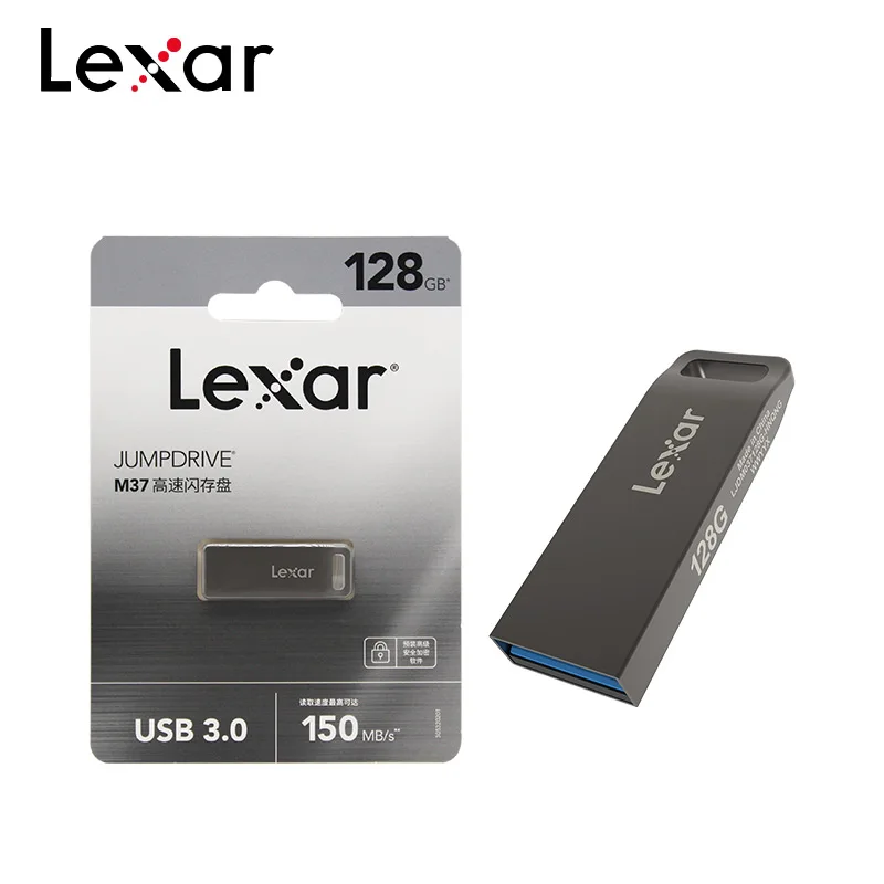 USB 3 0 классный титановый флэш-накопитель оригинальный Lexar JumpDrive M37 32 ГБ 64 128