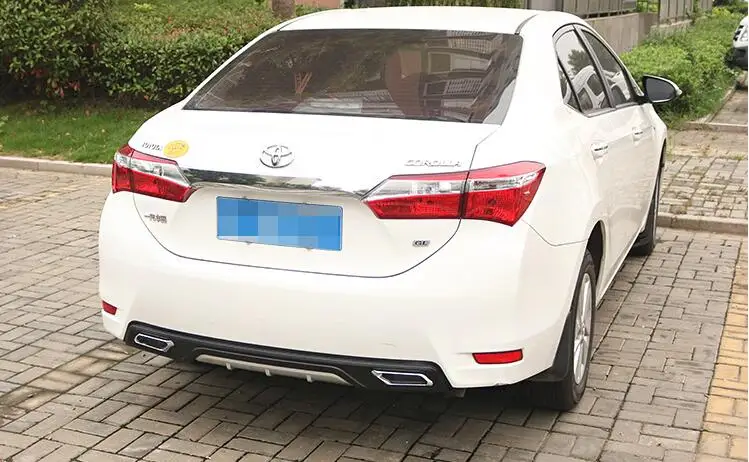 Для TOYOTA COROLLA ABS задний бампер диффузор защитные бамперы для 2014 2018 Body kit